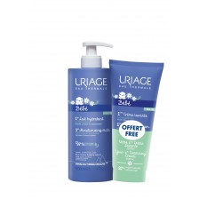 Бебешки комплект Uriage - Хидратиращо мляко с подарък почистващ душ-крем -1