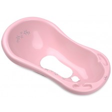 Бебешка вана с оттичане Lorelli - Little stars, 84 cm, розова -1