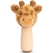 Бебешка дрънкалка Keel Toys Keeleco - Жираф, стик, 14 cm