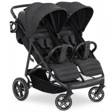 Бебешка количка за близнаци Hauck - Uptown Duo, Melange Black -1