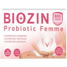 Biozin Probiotic Femme, 15 веге капсули, BioShield -1