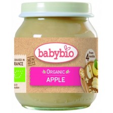 Био плодово пюре Babybio - Ябълки, 130 g -1
