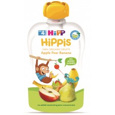 Био плодова закуска Hipp - Ябълка, круша и банан, 100 g -1