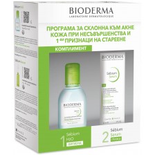 Bioderma Sébium Комплект - Серум за лице и Мицеларна вода H20, 30 + 100 ml (Лимитирано) -1