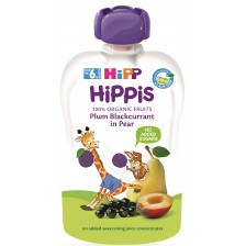 Био плодовa закуска Hipp Hippis - Слива, касис и круша, 100 g -1
