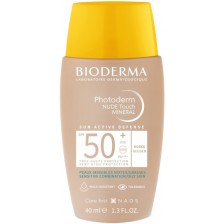 Bioderma Photoderm Слънцезащитен флуид Nude Touch, златист, SPF50+, 40 ml -1