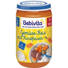 Био ястие Bebivita - Телешко с ориз и зеленчуци, 250 g -1