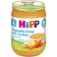 Био зеленчукова крем супа с пуйка Hipp, 200 g -1