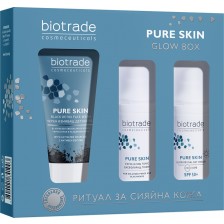 Biotrade Pure Skin Комплект - Детокс гел, Ексфолиращ тоник и Дневен крем, SPF50, 3 x 20 ml (Лимитирано)