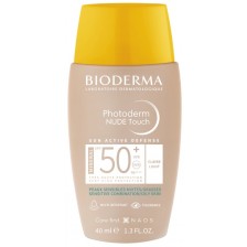 Bioderma Photoderm Слънцезащитен флуид Nude Touch, светъл, SPF 50+, 40 ml