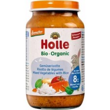 Био ястие Holle - Ризото със зеленчуци, 220 g
