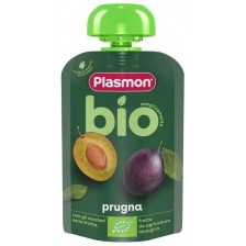 Био плодова закуска Plasmon - Пауч със слива, 6 м+, 100 g -1