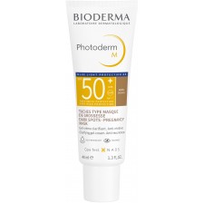 Bioderma Photoderm Слънцезащитен оцветен крем M, тъмен, SPF 50+, 40 ml -1