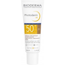 Bioderma Photoderm Слънцезащитен оцветен крем M, тъмен, SPF50+, 40 ml -1