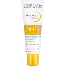Bioderma Photoderm Тониран слънцезащитен крем, светъл, SPF 50+, 40 ml -1