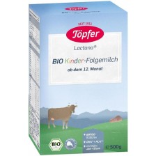 Био мляко за малки деца Töpfer Lactana, KINDER, опаковка 500 g