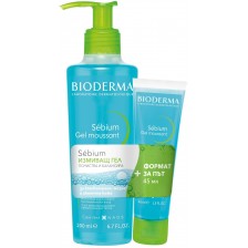 Bioderma Sébium Комплект - Измиващ гел, 200 + 45 ml (Лимитирано) -1