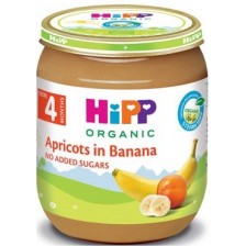 Био плодово пюре Hipp - Кайсия и банан, 125 g