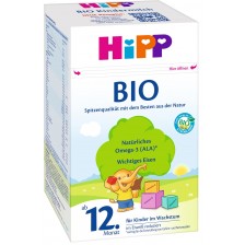 Органично мляко за малки деца Hipp - Organic 3, опаковка 600 g -1