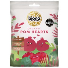 Био желирани бонбони Biona – Сърца, 75 g -1