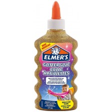 Блестящо лепило Elmer's Glitter Glue - 177 ml, златисто -1