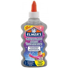 Блестящо лепило Elmer's Glitter Glue - 177 ml, сребристо -1