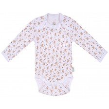 Боди с дълъг ръкав Bio Baby - Органичен памук, 86 cm, 12-18 месеца -1