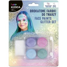 Брокатни боички за лице Kidea - 4 цвята -1