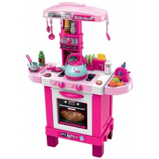 Детска индукционна кухня Buba - Розова, със звук и светлина -1
