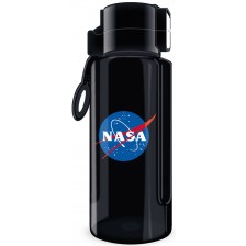 Бутилка за вода Ars Una NASA - Черна, 650 ml