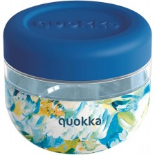 Буркан за храна Quokka Bubble - Blue Peonies, 500 ml -1