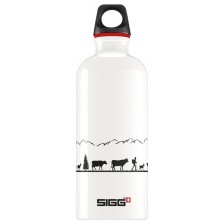 Бутилка за вода Sigg – Swiss Craft, 0.6 L, бяла -1