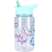 Бутилка за вода Vadobag Let's Eat - Stitch, 450 ml -1