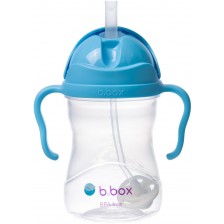 Бутилка със сламка b.box - Sippy cup, 240 ml, Blueberry