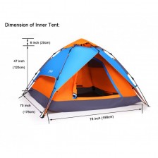 Триместна палатка Byox - Go'N'Camp -1