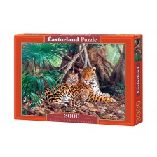 Пъзел Castorland от 3000 части - Ягуари в джунглата -1