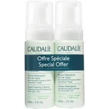 Caudalie Vinoclean Комплект - Разпенваща се почистваща пяна, 2 х 150 ml (Лимитирано) -1