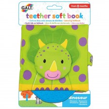Мека шумуляща книжка Galt - Динозавър, с гризалка -1
