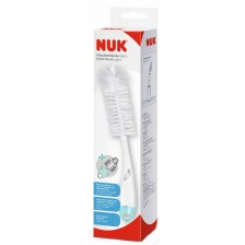 Четка за шише и биберон 2 в 1 NUK - Mint -1