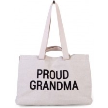 Чанта за принадлежности ChildHome - Proud Grandma, бяла -1