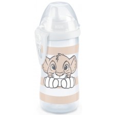 Чаша с твърд накрайник NUK - Kiddy Cup, 300 ml, Lion King 