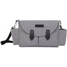 Чанта за пелени Petite&Mars - Sara, Grey Black -1