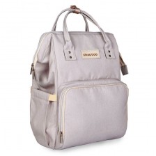 Чанта за бебешки принадлежности 2 в 1 KikkaBoo - Siena, сива -1