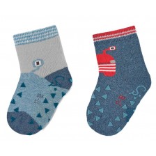 Чорапи за пълзене Sterntaler - Роботче, 21/22 размер, 18-24 месеца, 2 чифта -1