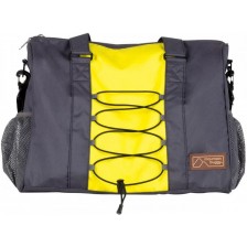 Чанта за количка Phil&Teds - Mountain Buggy, V1, с халки, сиво с жълто