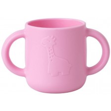 Чашка с дръжки Wee Baby - Prime, розова -1