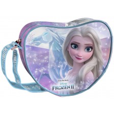 Чанта за рамо Coriex Frozen - Във формата на сърце, с едно отделение