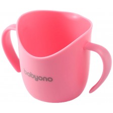 Чаша за самостоятелно пиене Babyono - 120 ml, розова -1