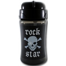 Чаша със силиконова сламка Rock Star Baby - 340 ml , пират