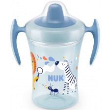 Чаша с мек накрайник Nuk Evolution - Trainer cup, 230 ml, за момче -1